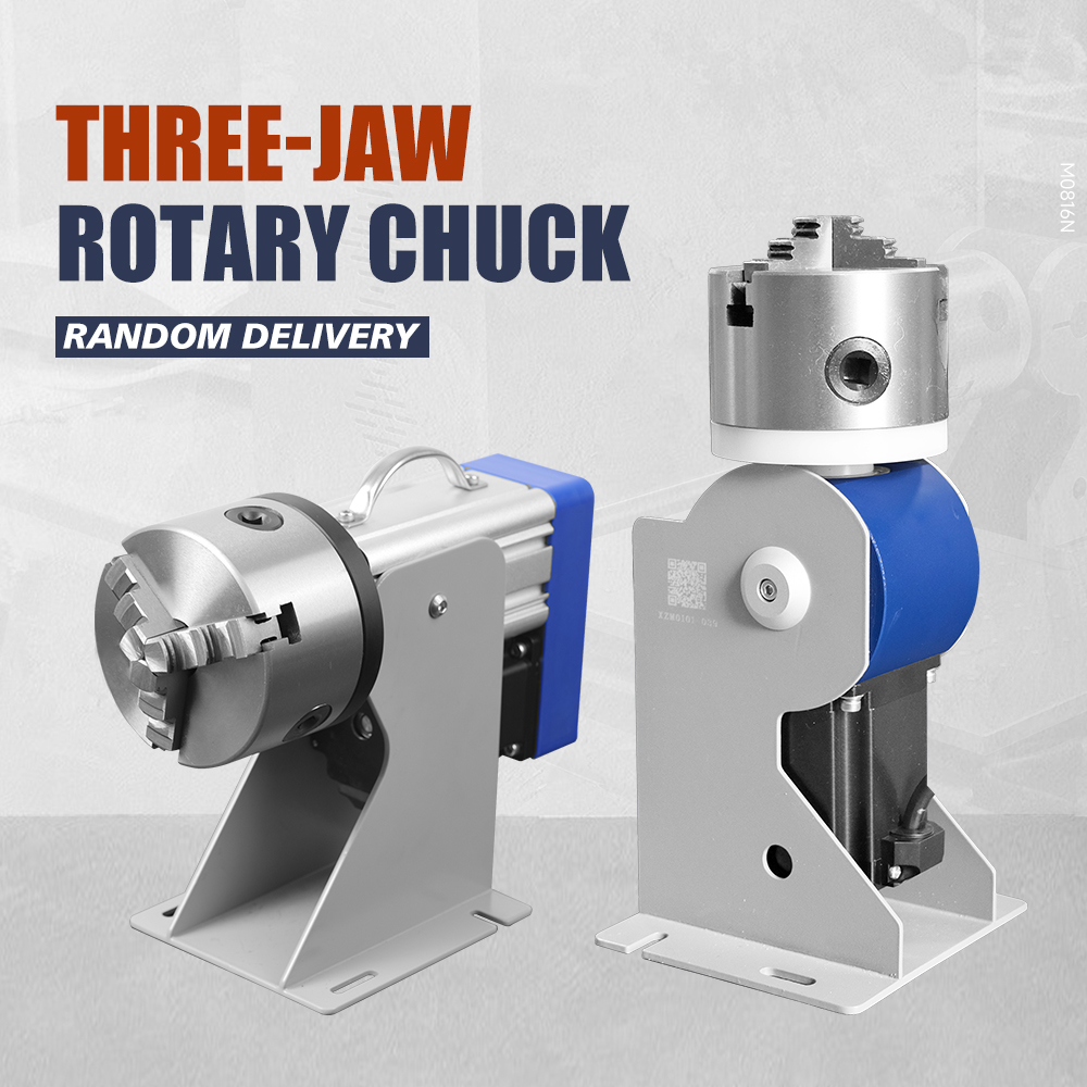 SFX D69 D80 D100 D125 Three-Jaw Rotary Chuck Rotary Axis for Fiber Laser Marking Machine